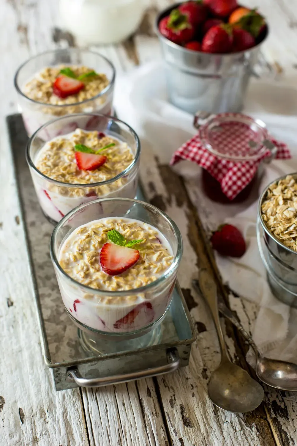 pudding, greek yogurt, strawberry